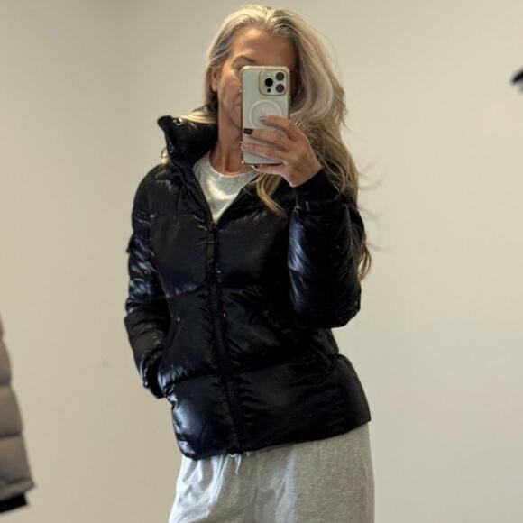 S13 Black Kylie Down Puffer Jacket with Hood Size Extra Small - Picture 11 of 16